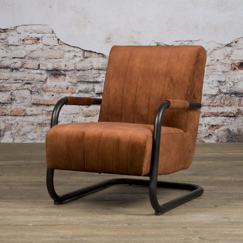 Fauteuil Roza Copper Velvet